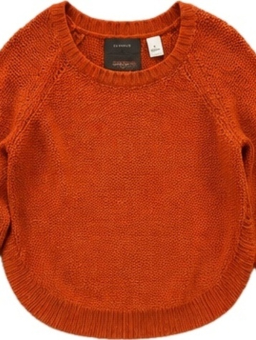 Guinevere Orange Knit Sweater Medium Casual